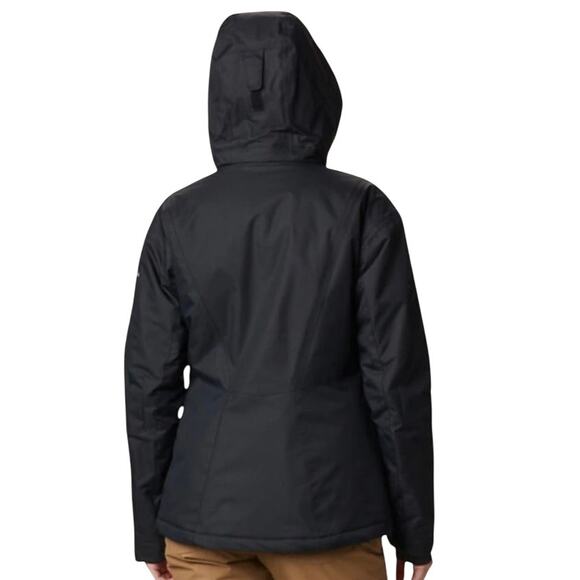 COLUMBIA Last Tracks Insulated Hooded Jacket Women S Black Omni-Heat Outdoor - Picture 5 of 16